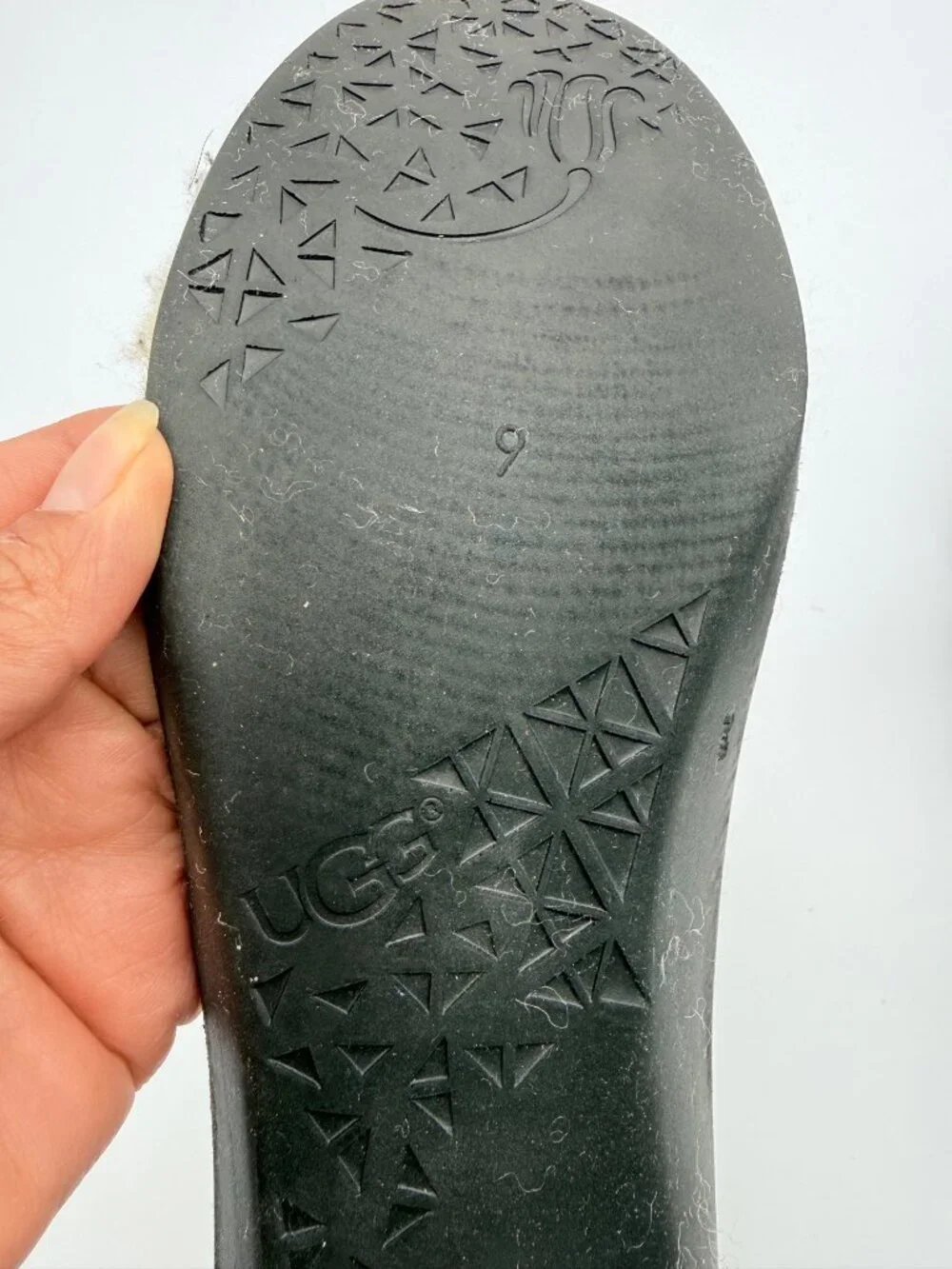 UGG Women’s Black Waterproof Rain Boots  Rubber Sole Mid-Calf Cozy Insole Size 9